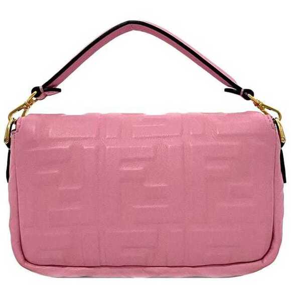 FENDI Pink Leather Shoulder Bag - Picture 2 of 10